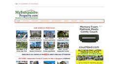 Desktop Screenshot of mybangaloreproperty.com